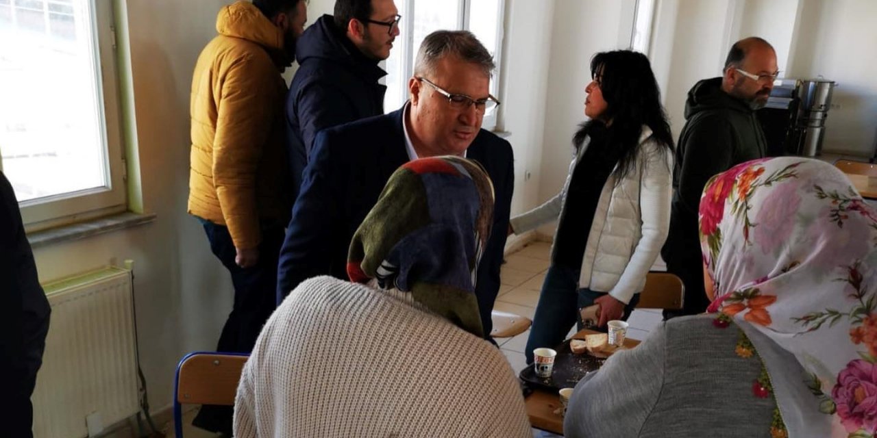 Başkan Çerçi depremzedelerle bir araya geldi