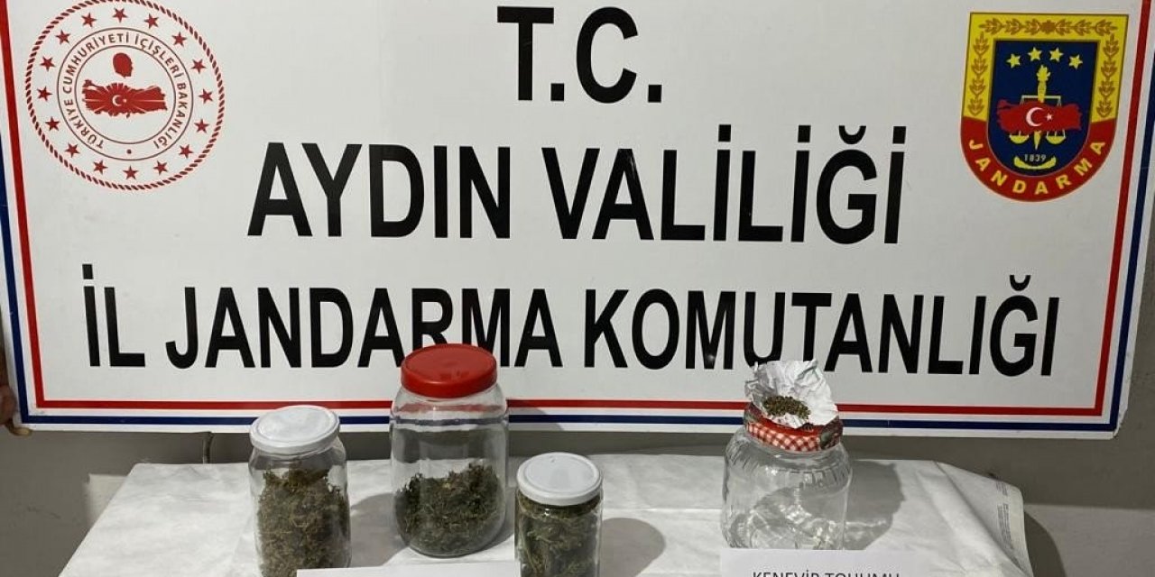 Cam kavanoz içinde uyuşturucu ele geçirildi