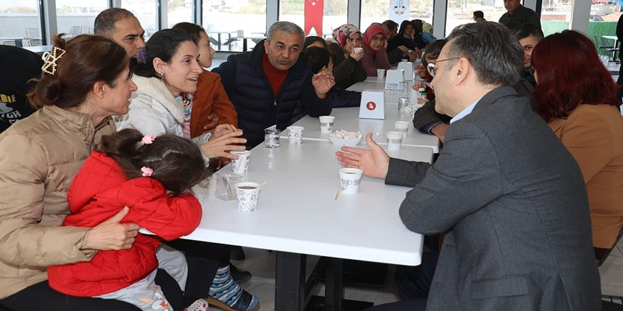 Vali Aksoy ve Başkan Kaplan Koçarlı’da depremzedeler ile bir araya geldi