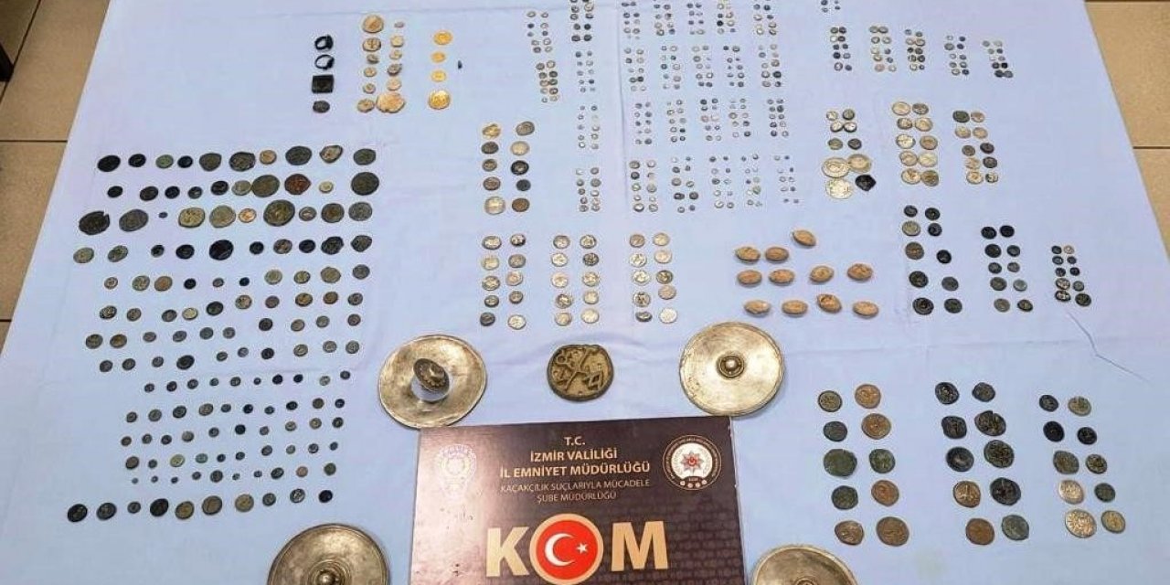 İzmir polisinden tarihi eser kaçakçılarına operasyon