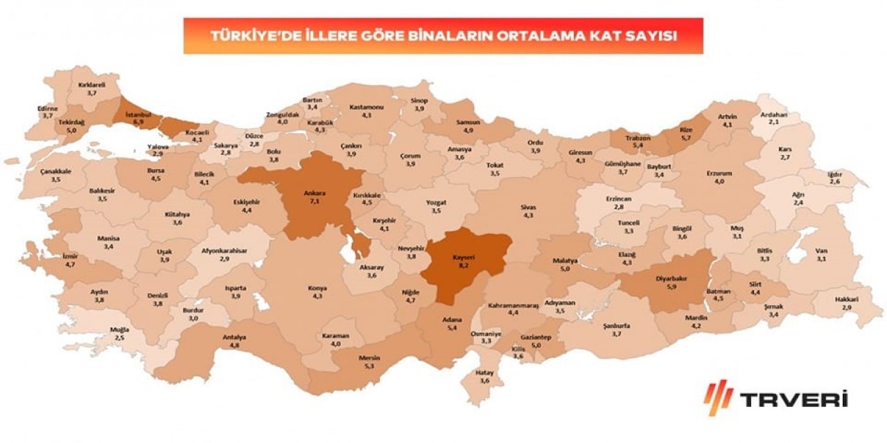 Muğla’nın bina kat sayısı ortalaması 2,5 oldu