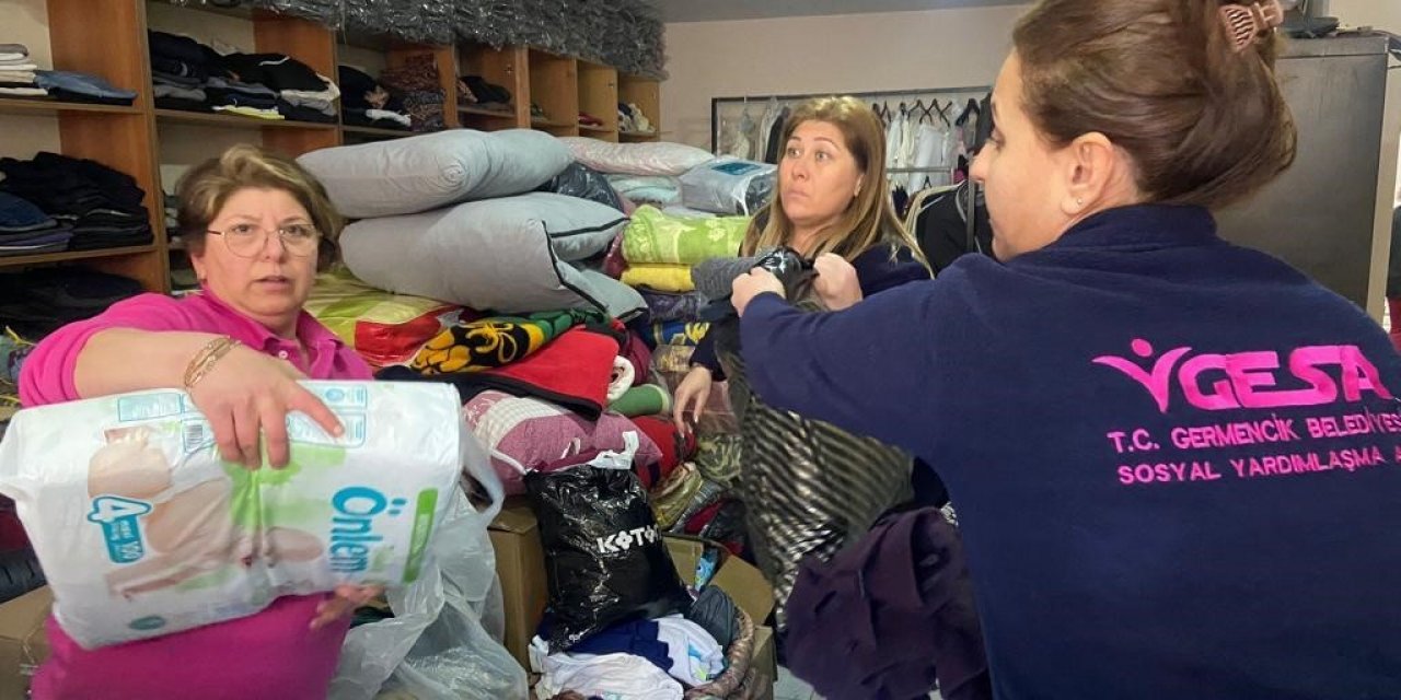 Germencik’te ’pembe melekler’ depremzedelerin yaralarını sarıyor