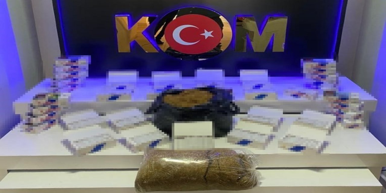 Tütün kaçakçılığı yaptığı iddia edilen 4 şüpheli yakalandı