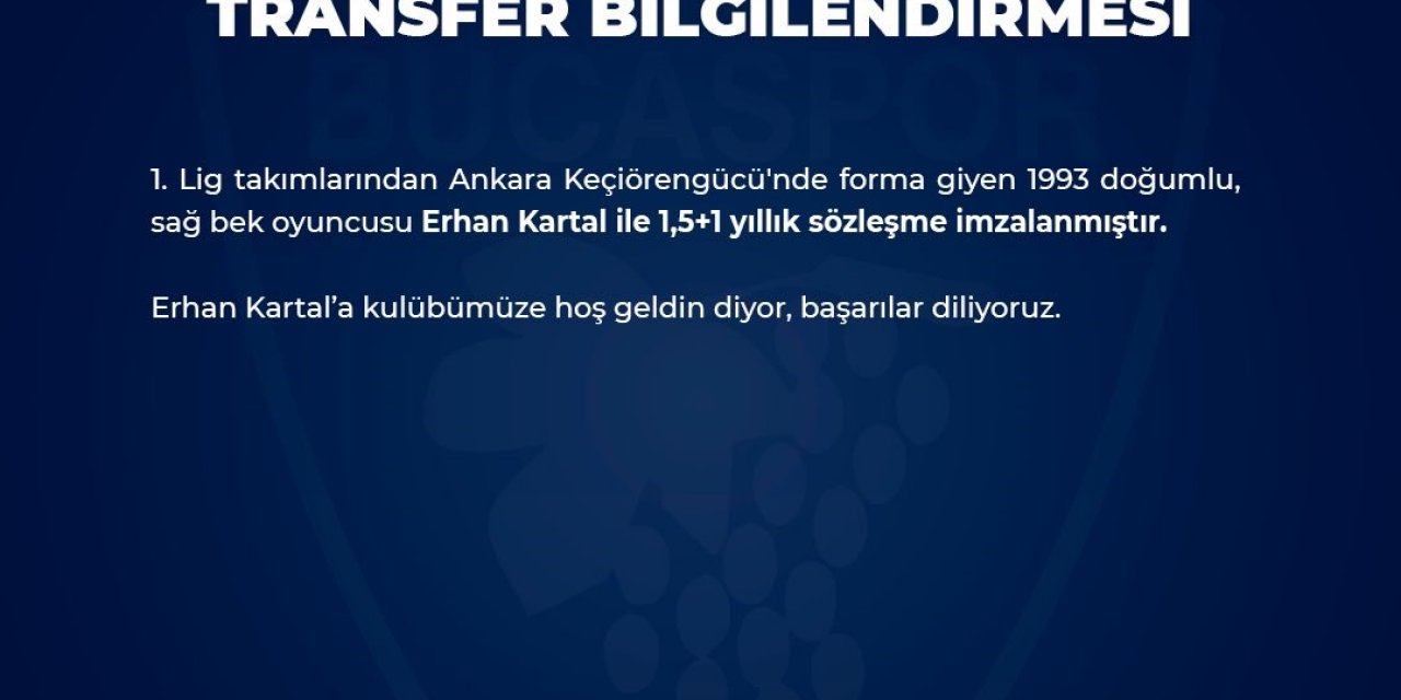Bucaspor 1928’den 2 transfer