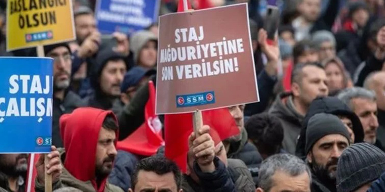 Staj ve çırak mağdurları yine meydanlara iniyor