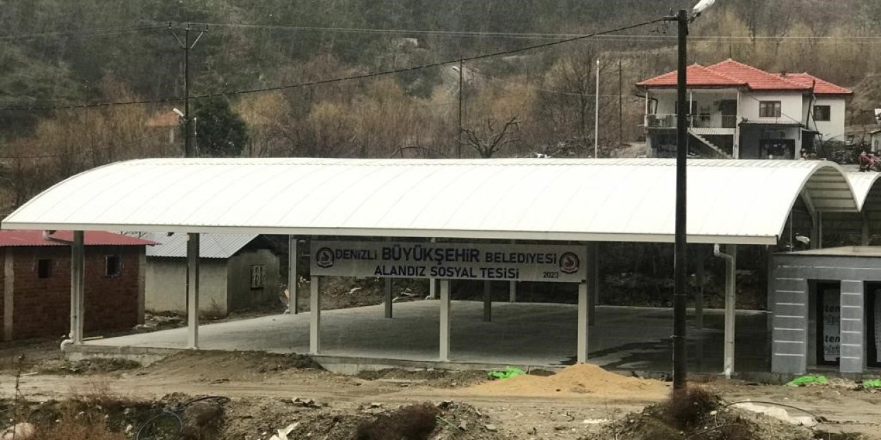 Denizli Büyükşehir, Buldan Alandız’a sosyal tesis kazandırdı