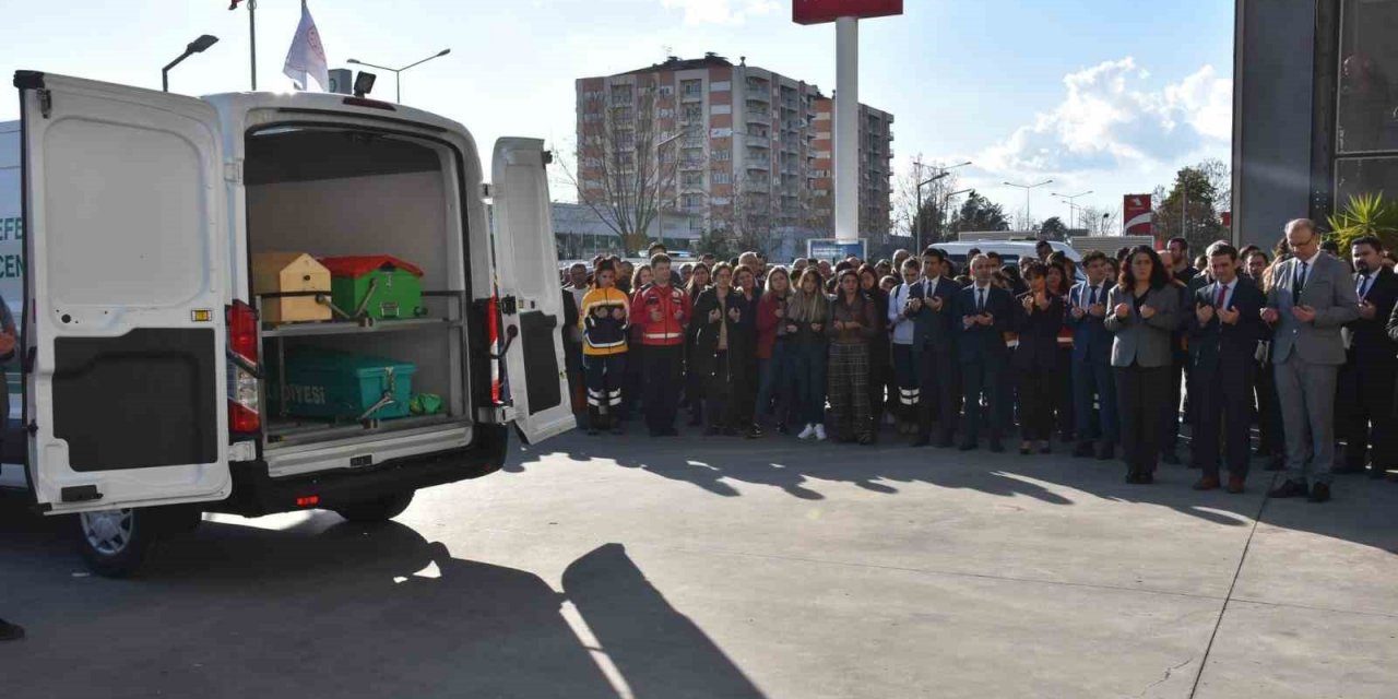 Kazada hayatını kaybeden sağlık personeli Kaymaz için tören düzenlendi