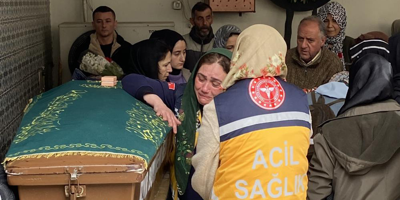 Aydın’daki kazada hayatını kaybeden sağlık personeli gözyaşlarıyla uğurlandı