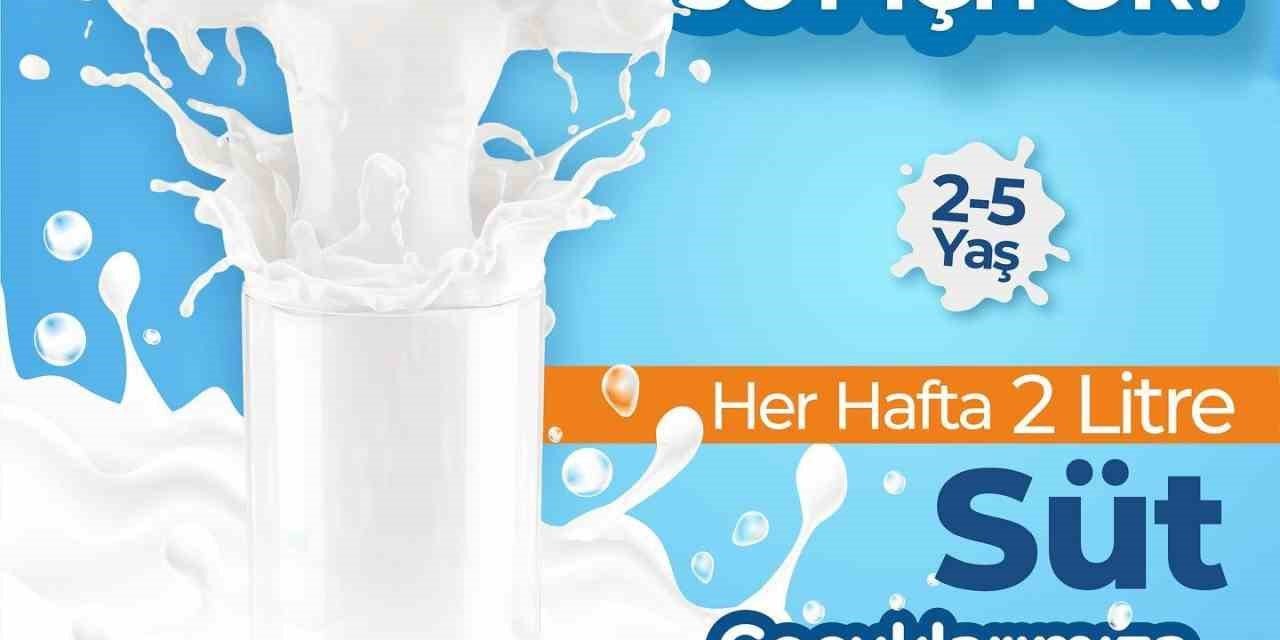 Kuşadası Belediyesi’nin süt desteği sürüyor