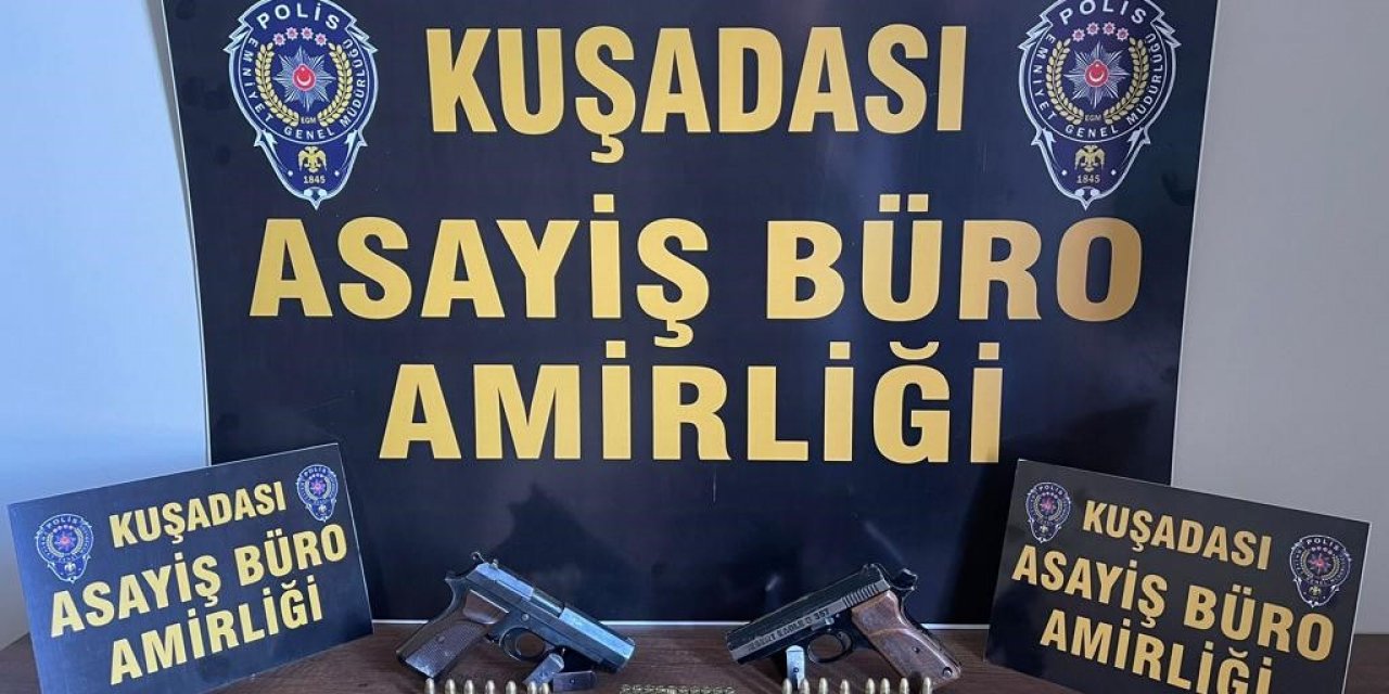 Şüphe üzerine durdurulan şahıstan silah ve uyuşturucu madde ele geçirildi