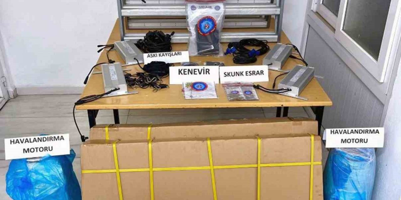 Evinde uyuşturucu imal düzeneği kurmuş