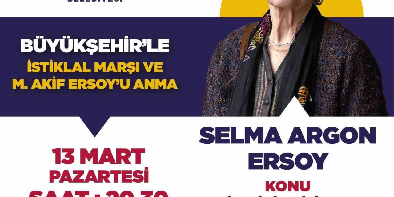 Milli Şair’in torunu Selma Argon Ersoy, Denizlililerle buluşacak