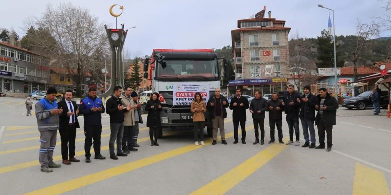 Çameli’nden deprem bölgesine Ramazan kolisi gönderildi
