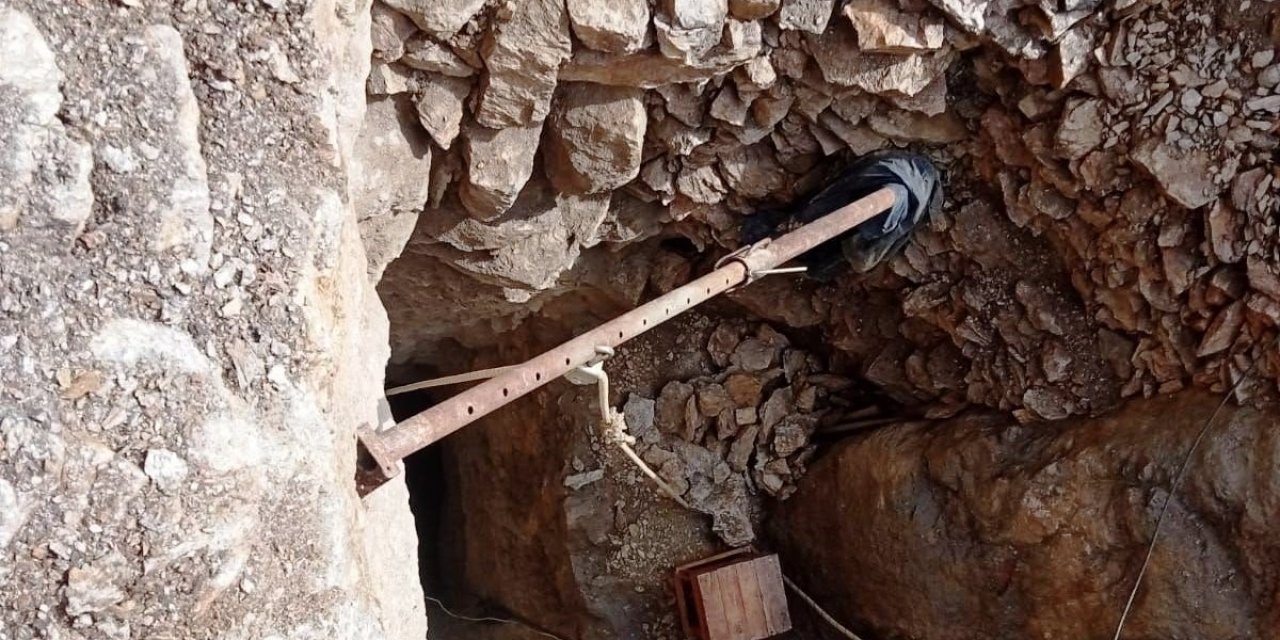 Kaçak kazı yapan şüpheli yakalandı
