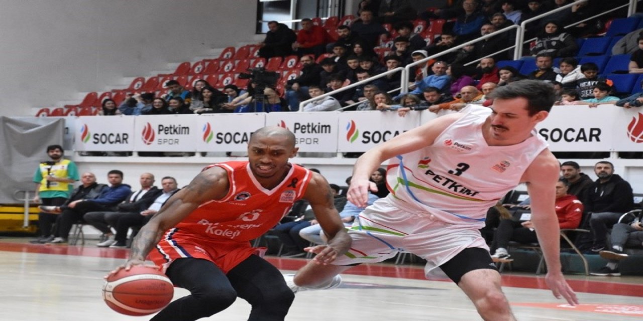 Basketbol Süper Ligi: Aliağa Petkimspor: 77 - Bahceşehir Koleji: 69
