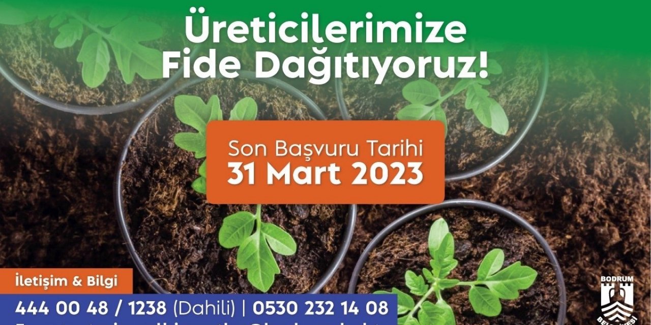 Üreticilere fide desteği verilecek
