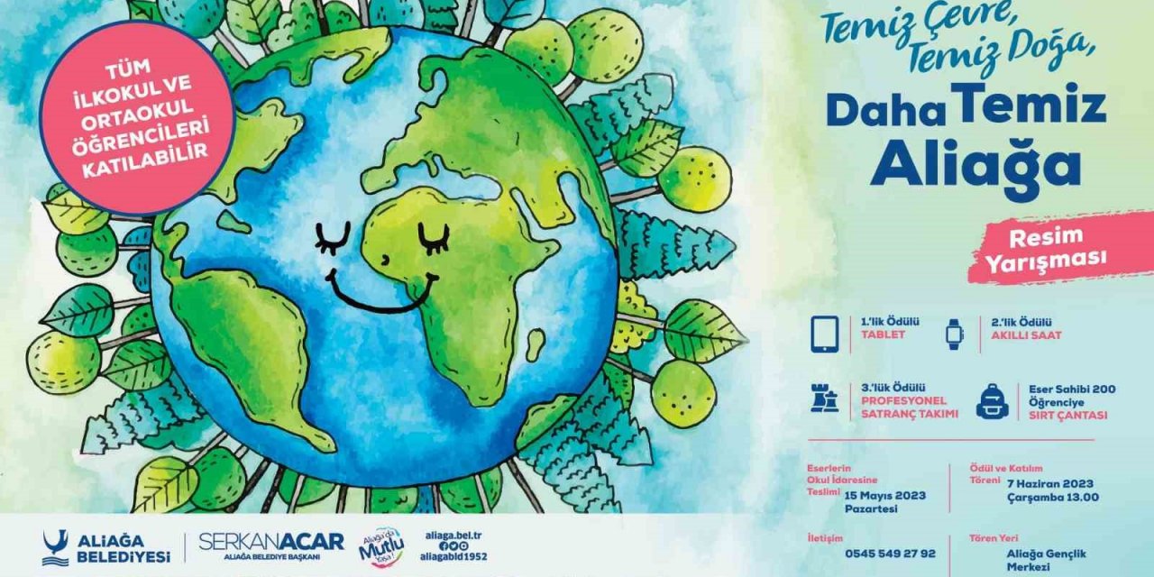 Aliağa Belediyesinden okullar arası resim yarışması