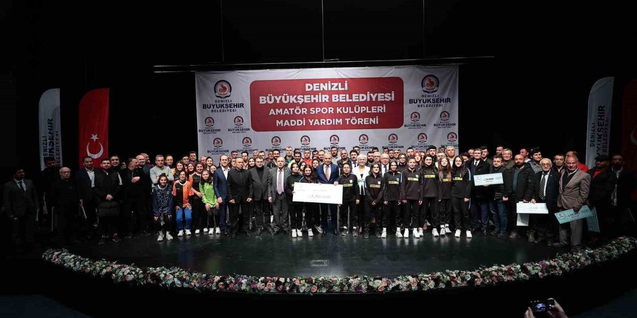 Denizli’de 191 amatör spor kulübüne 3.3 milyon TL’lik can suyu