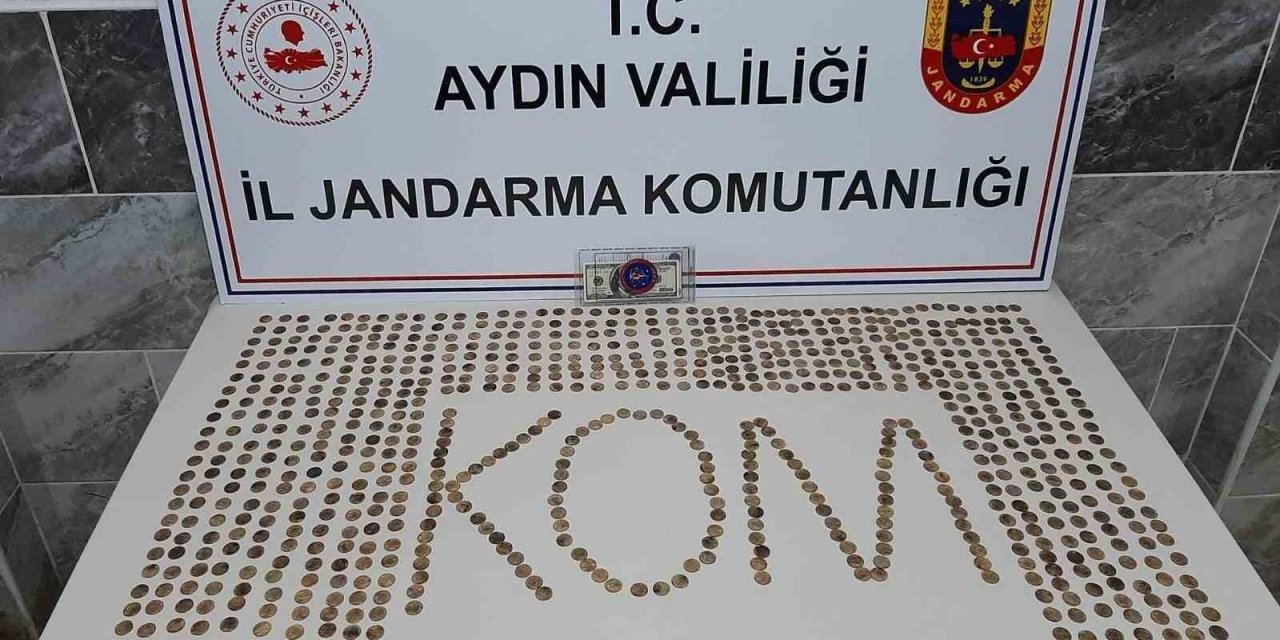 Aydın’da 757 adet altın sikke ele geçirildi