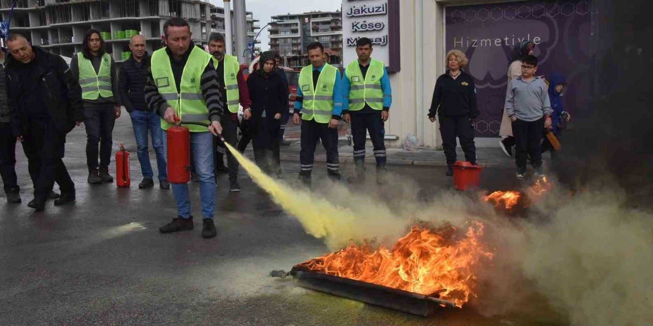 Yunusemre’de yangın tatbikatı