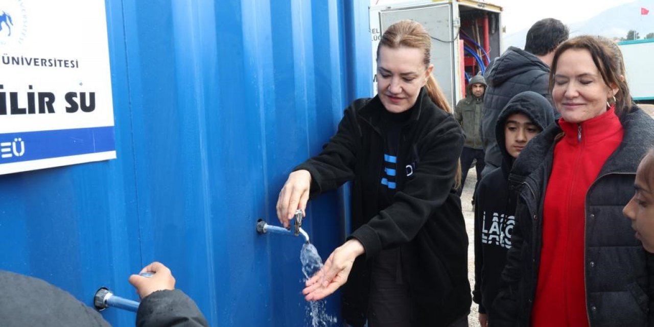 DEÜ, deprem bölgesine iki ayrı su arıtma tesisi kazandırdı