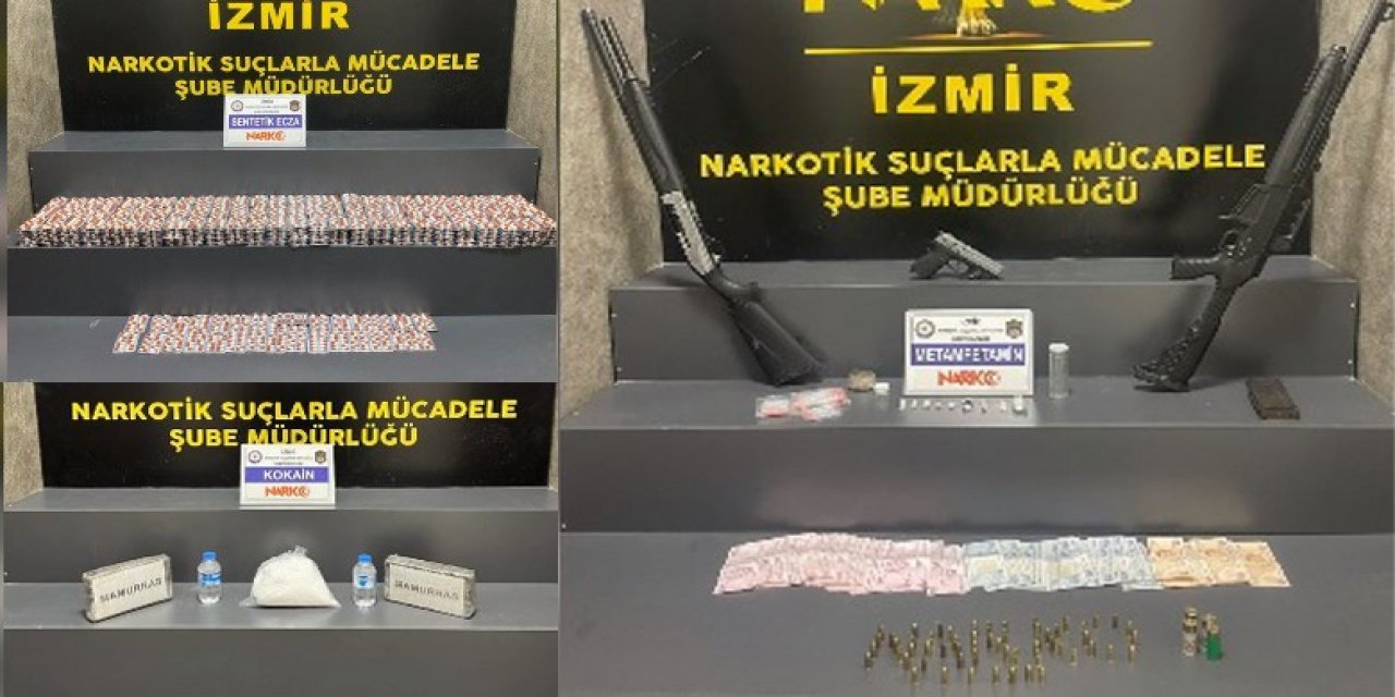 İzmir’de 69 uyuşturucu operasyonunda 30 şüpheli tutuklandı