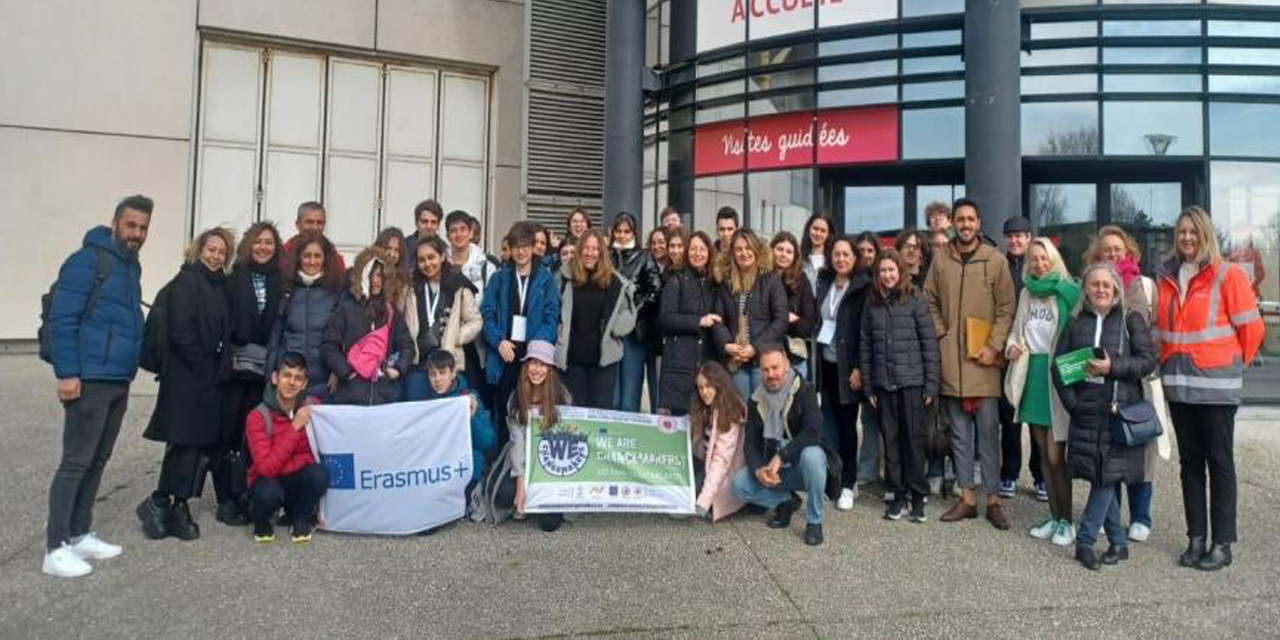 Köşk 100. Yıl Atatürk Ortaokulu Fransa’daki eğitime katıldı