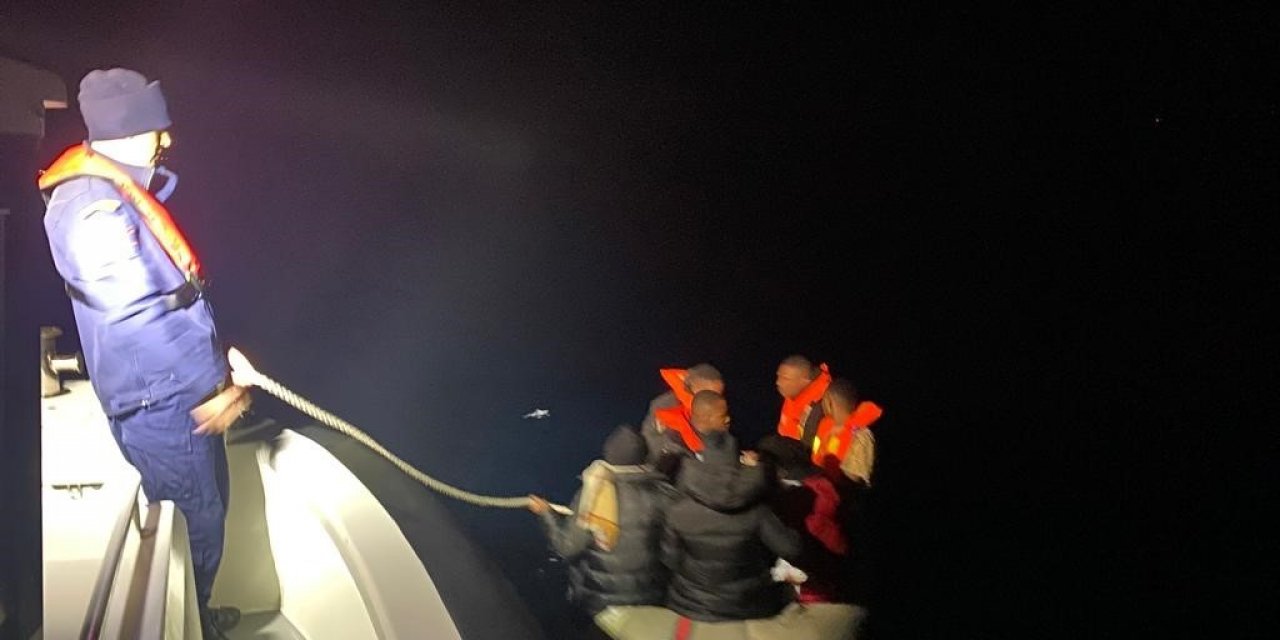 Bodrum’da 7 düzensiz göçmeni Sahil Güvenlik ekipleri kurtardı