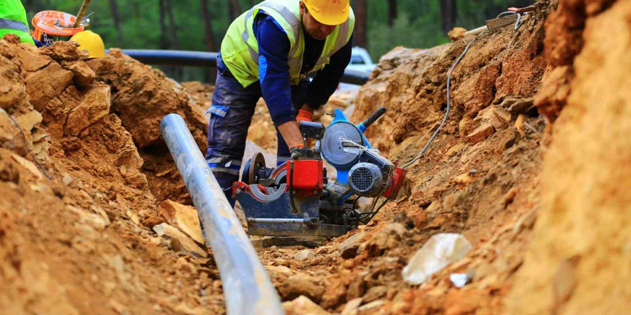 Milas’ta içme suyu hat yapımının yüzde 90’ını tamamladı