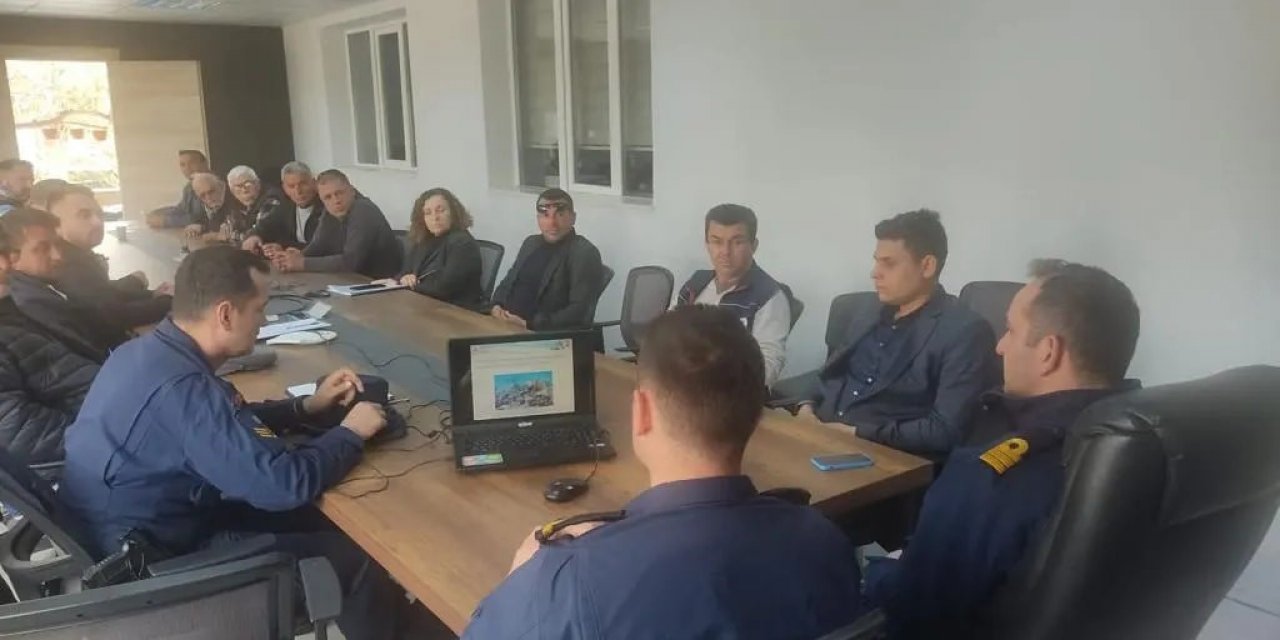 Sahil güvenlik, balıkçıları bilgilendirdi