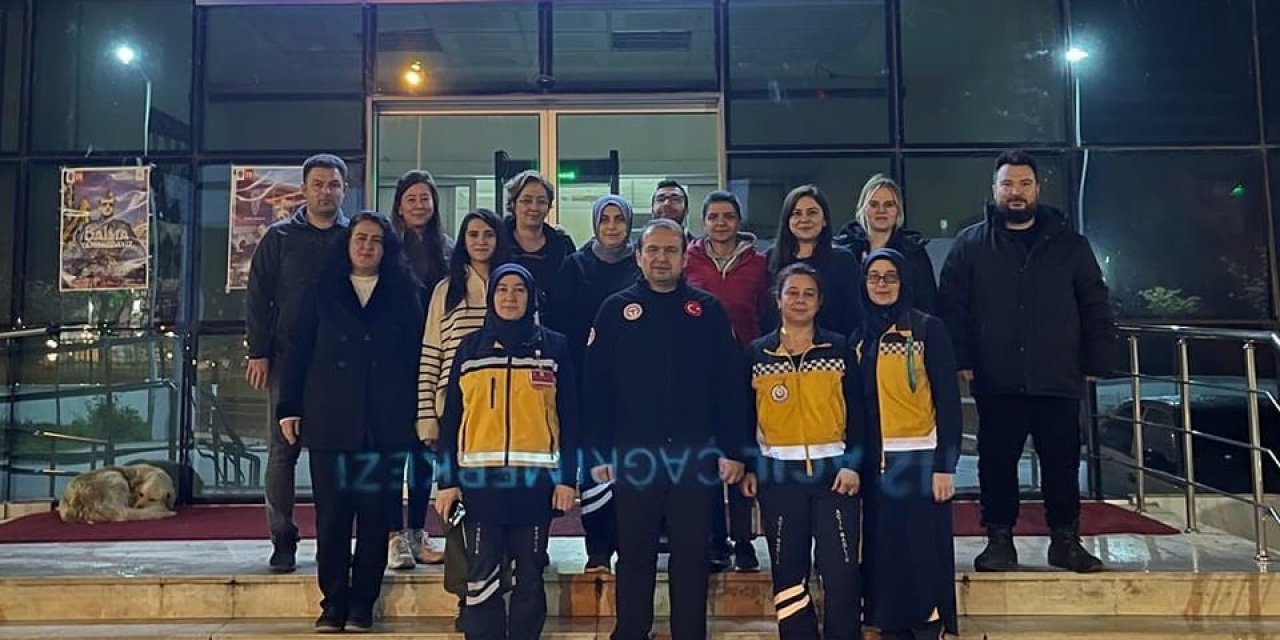 İl Sağlık Müdürü Şenkul sahur vakti 112 Çağrı Merkezi personeli ile bir araya geldi
