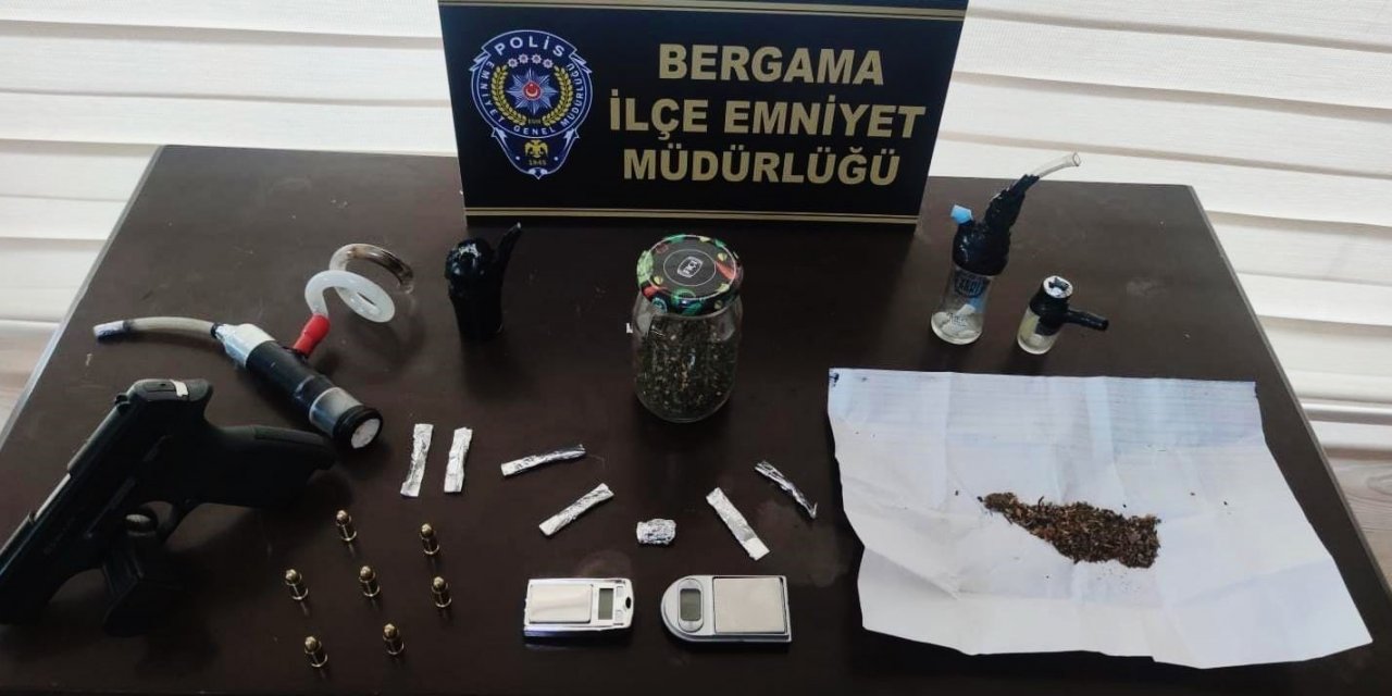 Evine operasyon düzenlenen uyuşturucu taciri tutuklandı