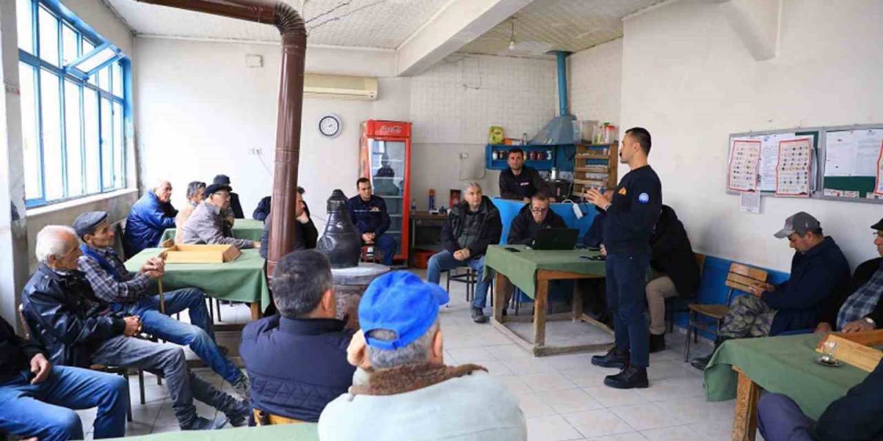 Kırsal orman mahallelerinde yangın bilgilendirmesi