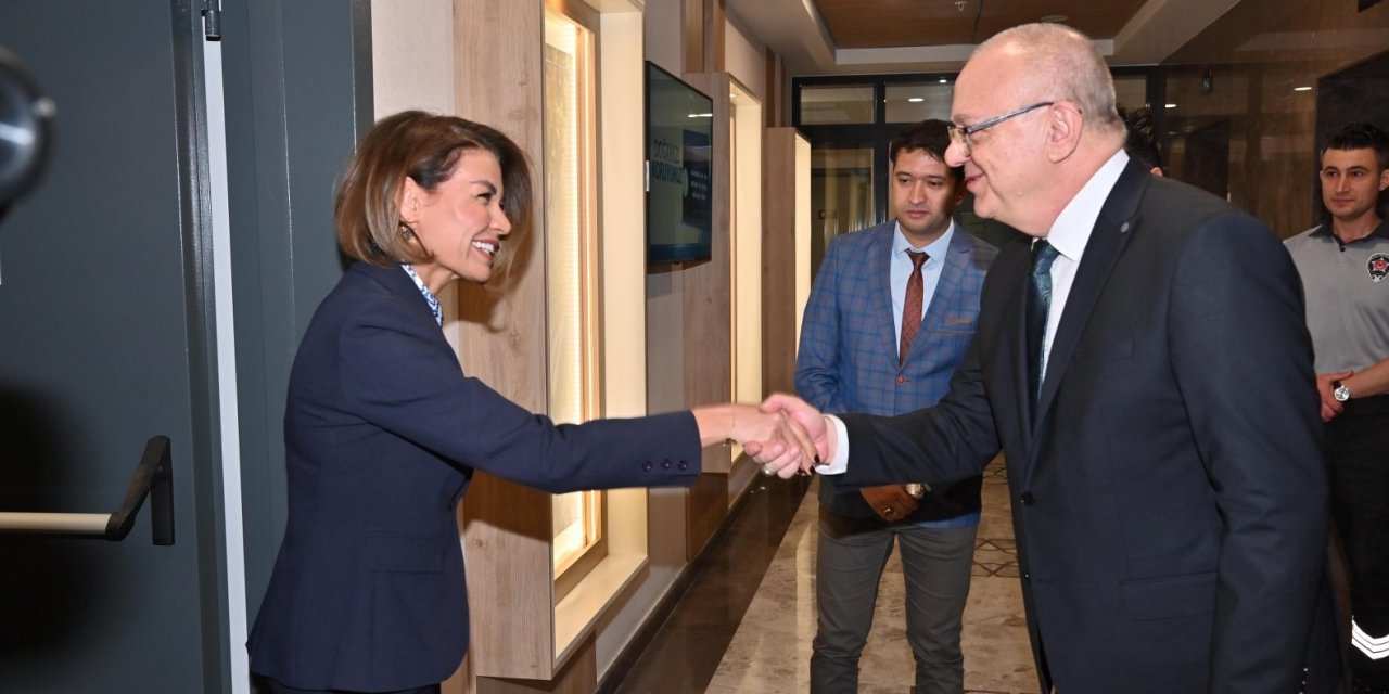 Başkan Ergün, Azerbaycan Başkonsolosu ve konsolosları ağırladı