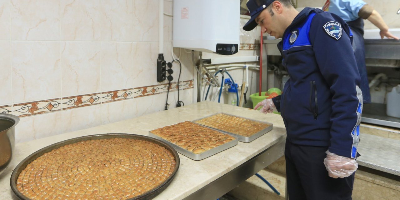 Pamukkale zabıtasından bayram denetimi