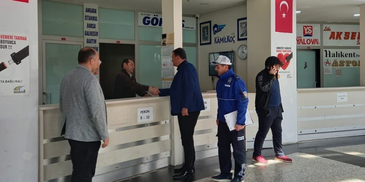 Manisa otogarında bayram hazırlığı