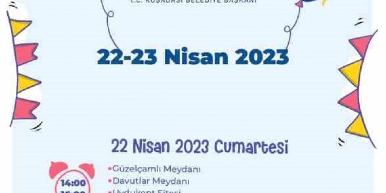 Kuşadalı çocuklar çifte bayram yapacak