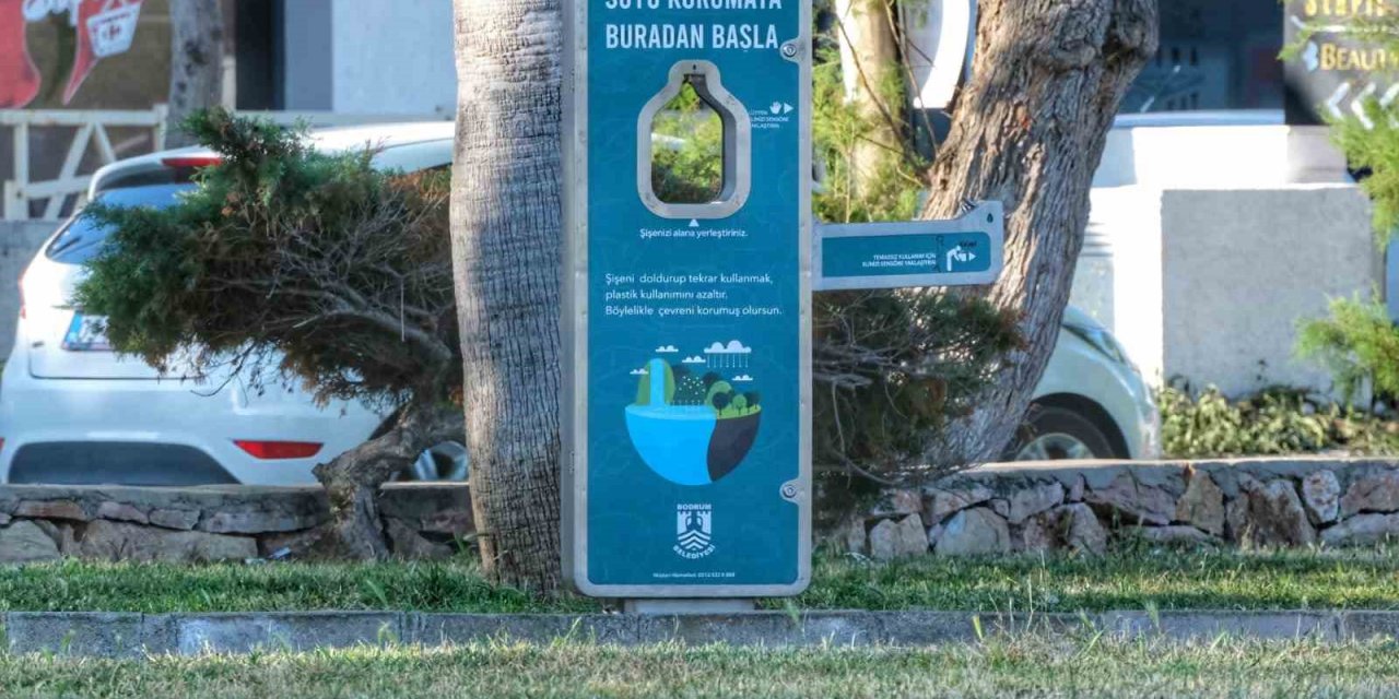 Yeni nesil su sebilleri Bodrum parklarında