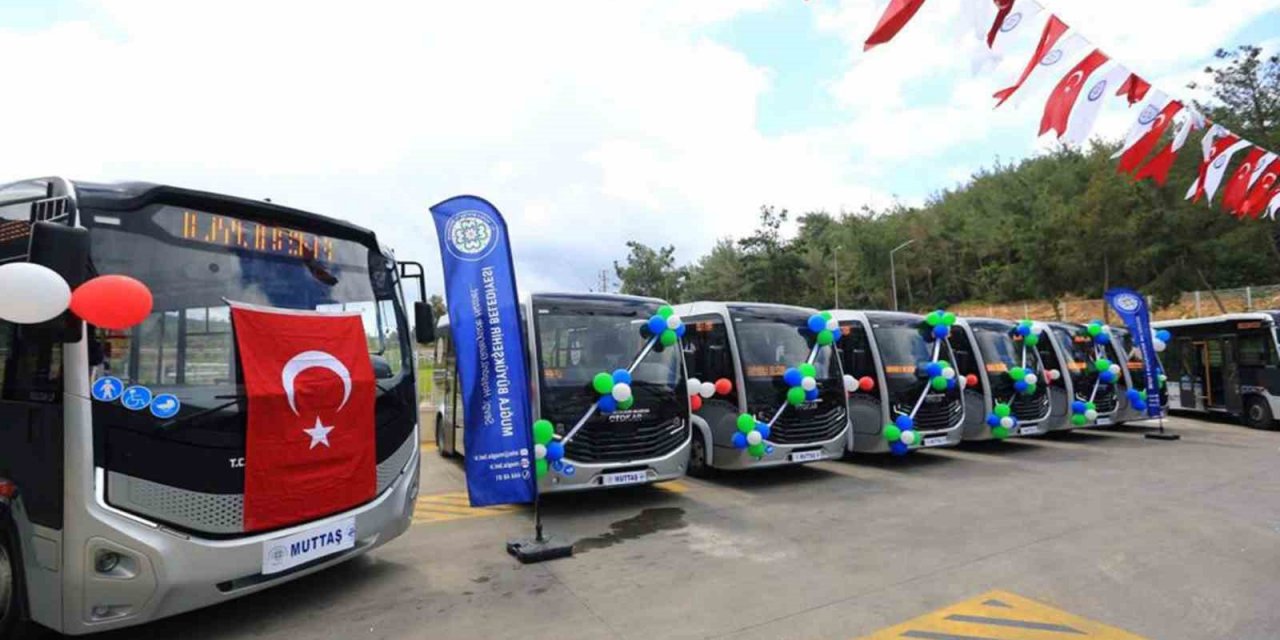 60 yeni otobüsü hizmete alındı