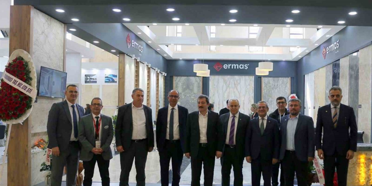 Muğla Valisi Tavlı Marble-İzmir fuarına katıldı