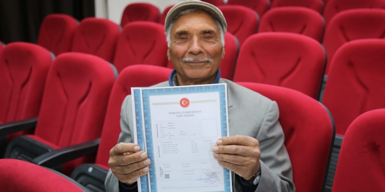 Çameli’nde tapu sevinci