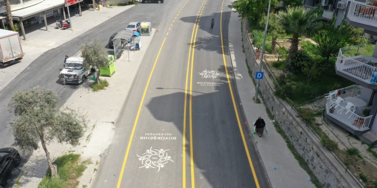 Aydın Büyükşehir Belediyesi Kirazlı Yolu’nda çalışmalarını tamamladı