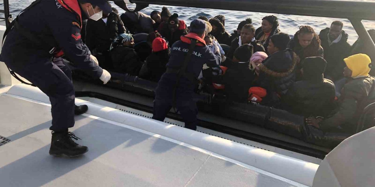 Aydın’da 83 düzensiz göçmen kurtarıldı
