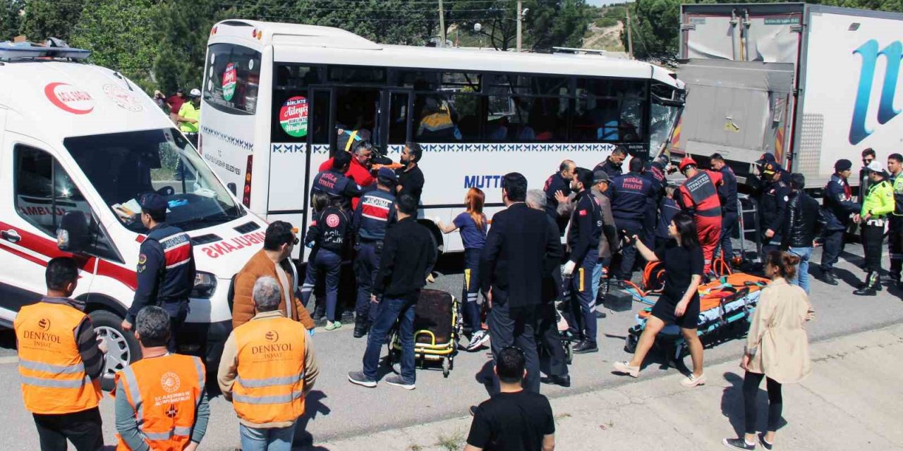 Muğla’da kaza: 4’ü ağır 34 yaralı