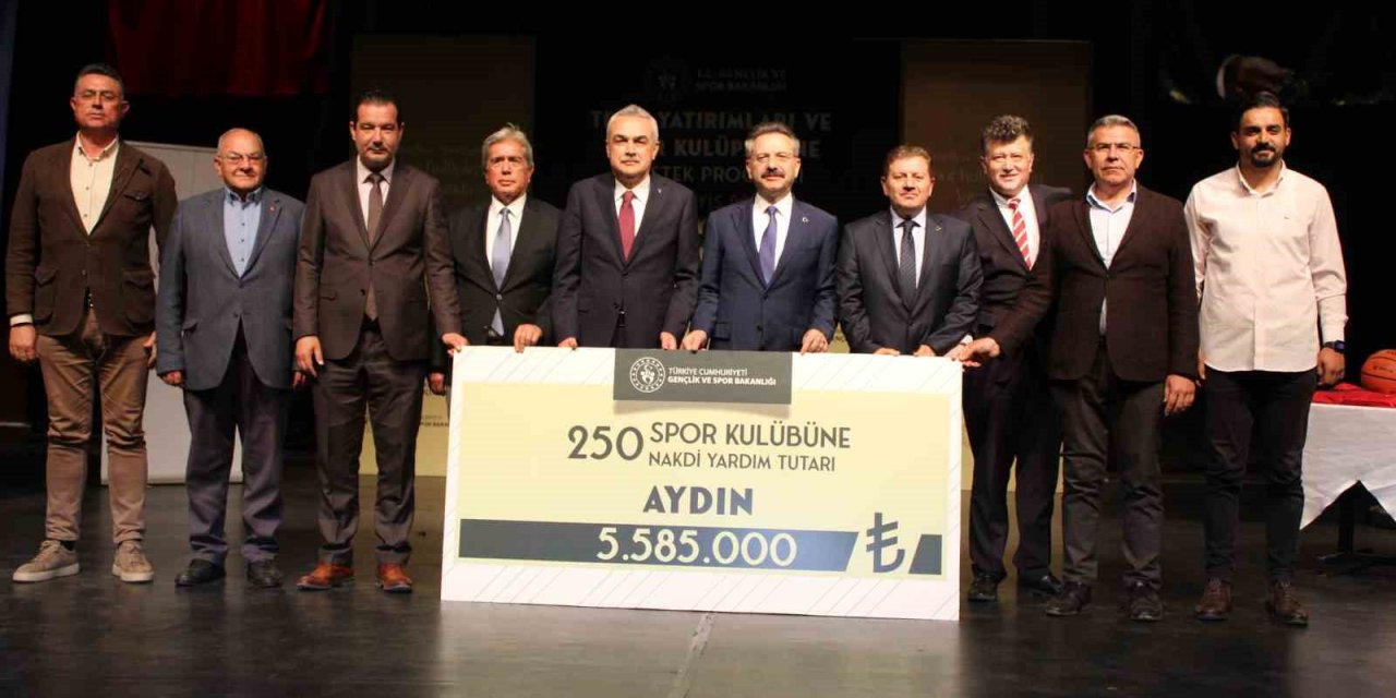 Aydın’da 250 amatör spor kulübüne 6 milyonluk destek