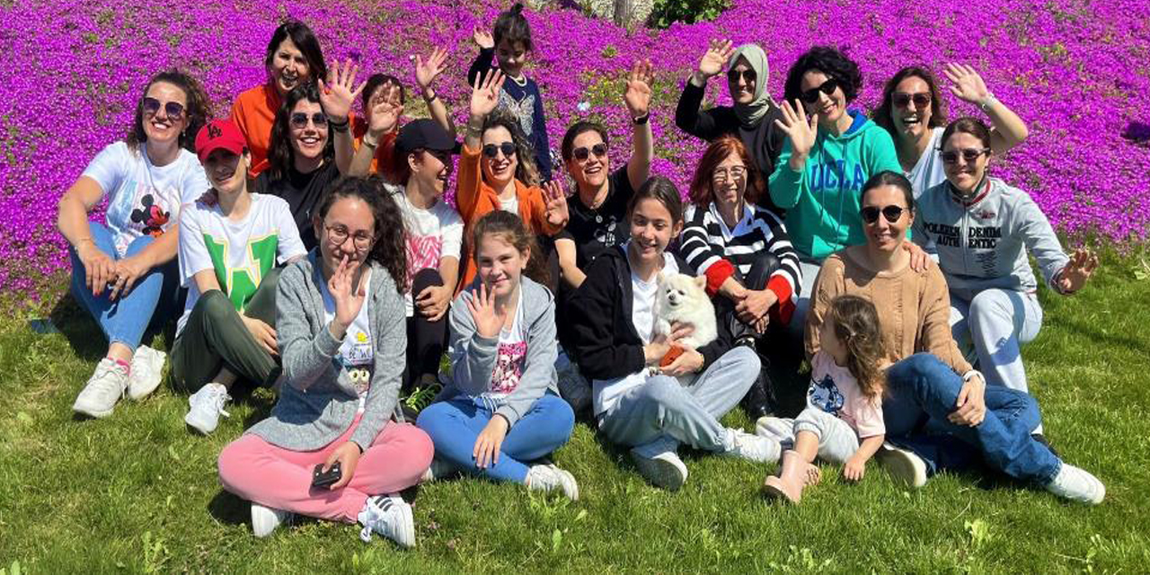 Yörükler güneşli havanın tadını çıkardı