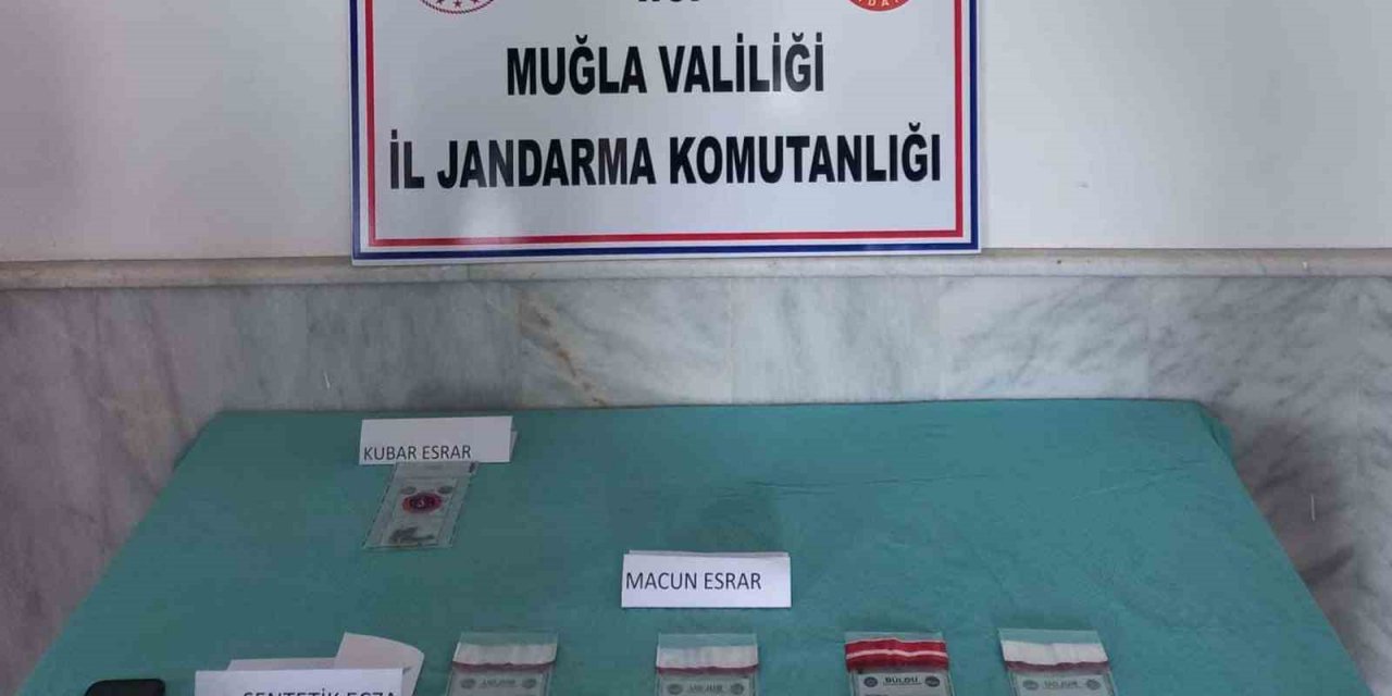 Datça merkezde Jandarmadan esrar operasyonu