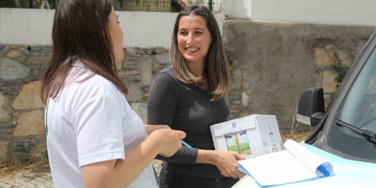 Belediyenin halk süt projesi devam ediyor