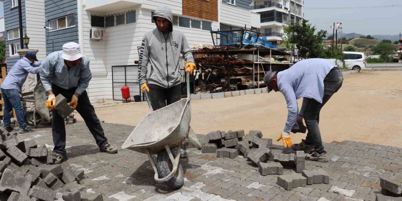 Nazilli Belediyesi Dallıca’da sokakları yeniliyor