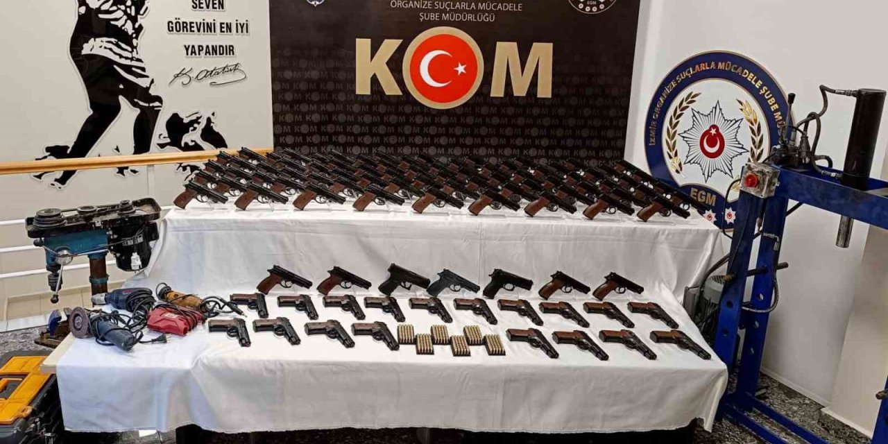 Kuru sıkıdan bozma tabanca yapan şebeke çökertildi